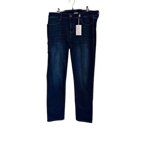 Ripton & Co Classic Jeans Indigo Mens 34W 32L Stretch Denim Dark Wash NWT